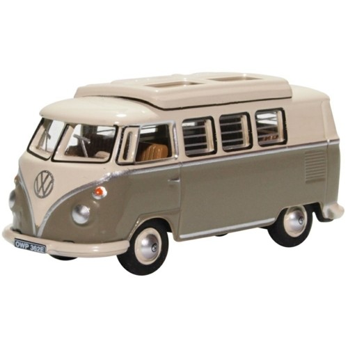 OX76VWS006 - 1/76 VW T1 CAMPER MOUSE GREY/PEARL WHITE