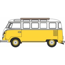 OX76VWS014 - 1/76 VW T1 SAMBA BUS YELLOW/WHITE