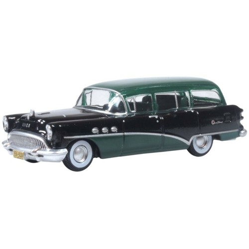 OX87BCE54002 - 1/87 BAFFIN GREEN/CARLSBAD BLACK BUICK CENTURY ESTATE WAGON 1954