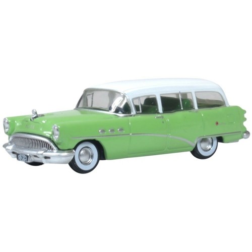 OX87BCE54003 - 1/87 BUICK CENTURY ESTATE WAGON 1954 WILLOW GREEN/ARCTIC WHITE