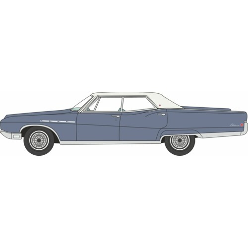 OX87BE68002 - 1/87 1968 BUICK ELECTRA 225 MEDIUM TEAL BLUE MIST/PARCHMENT