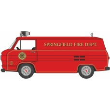 OX87CG61003 - 1/87 1961 CHEVROLET CORVAIR 95 CORVAN SPRINGFIELD FIRE DEPT