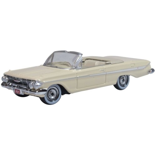 OX87CI61005 - 1/87 ALMOND BEIGE/WHITE CHEVROLET IMPALA 1961