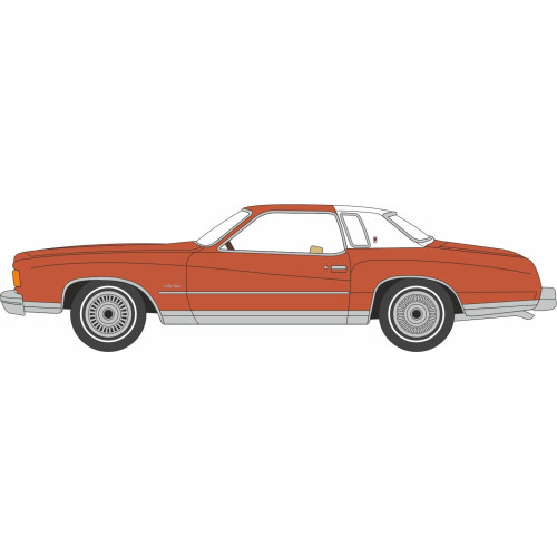 OX87CM74002 - 1/87 CHEVROLET MONTE CARLO LANDAU 1974 BRONZE METALLIC/WHITE ROOF
