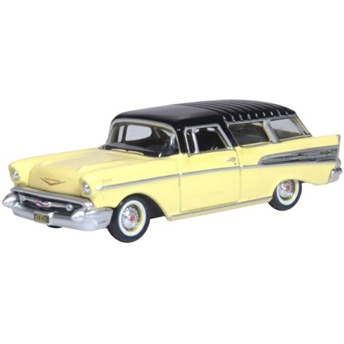 OX87CN57007 - 1/87 CHEVROLET NOMAD 1957 COLONIAL CREAM AND ONYX BLACK