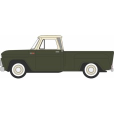 OX87CP65008 - 1/87 1965 CHEVROLET STEPSIDE PICKUP  DARK GREEN/IVORY