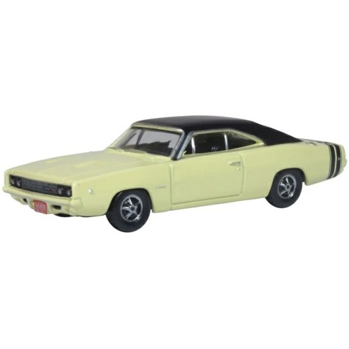 OX87DC68004 - 1/87 DODGE CHARGER 1968 YELLOW AND BLACK