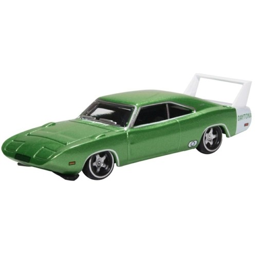 OX87DD69003 - 1/87 DODGE CHARGER DAYTONA 1969 BRIGHT GREEN/WHITE