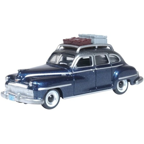 OX87DS46004 - 1/87 DESOTO SUBURBAN 1946-1948 BUTTERFLY BLUE/CRYSTAL GRAY