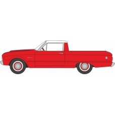 OX87FA60001 - 1/87 1960 FORD FALCON RANCHERO MONTE CARLO RED/CORINTHIAN WHITE