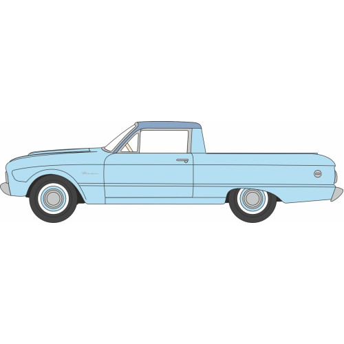 OX87FA60003 - 1/87 FORD FALCON RANCHERO 1960 SKYMIST BLUE/BELMONT BLUE