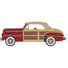 OX87FS47001 - 1/87 FORD SPORTSMAN CONVERTIBLE 1946/8 (ROOF UP) PHEASANT RED