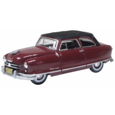 OX87NR50003 - 1/87 1950 NASH RAMBLER CUSTOM LANDAU CONVERTIBLE (CLOSED) SUNSET MAROON