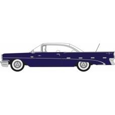 OX87PB59006 - 1/87 1959 PONTIAC BONNEVILLE COUPE CONCORDE BLUE METALLIC/WHITE