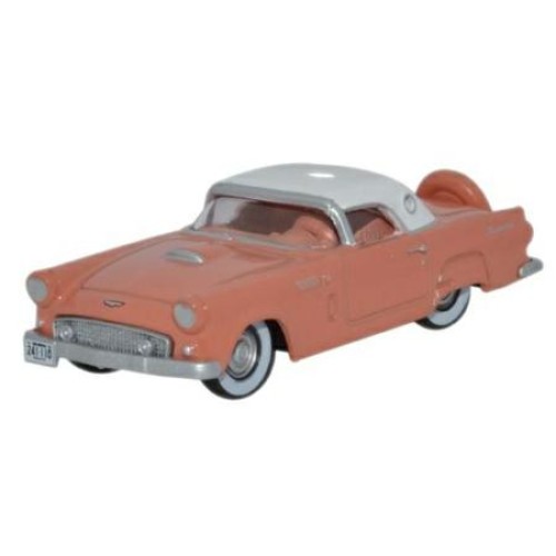 OX87TH56001 - 1/87 FORD THUNDERBIRD 1956 SUNSET CORAL/COLONIAL WHITE