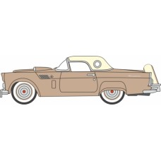OX87TH56009 - 1/87 1956 FORD THUNDERBIRD BUCKSKIN TAN/CREAM