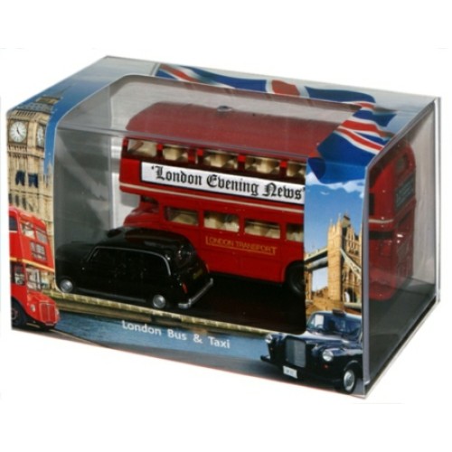 OXLD004 - 1/76 LONDON BUS AND TAXI GIFT