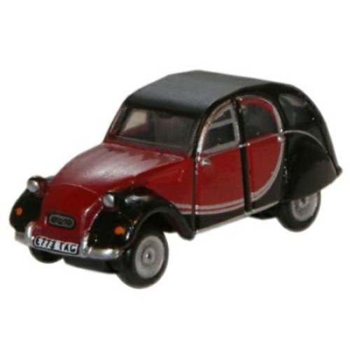 OXNCT001 - N GAUGE CHARLESTON MAROON/BLACK CITROEN 2CV