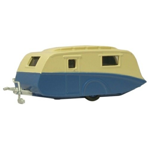 OXNCV002 - N GAUGE CARAVAN BLUE/CREAM