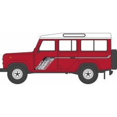 OXNDEF018 - N GAUGE LAND ROVER DEFENDER LWB MASAI RED