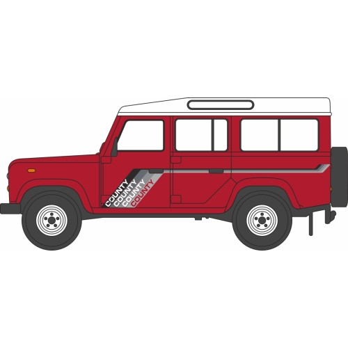 OXNDEF018 - N GAUGE LAND ROVER DEFENDER LWB MASAI RED