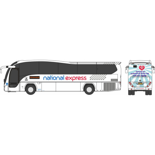 OXNPE010 - N GAUGE PLAXTON ELITE NATIONAL EXPRESS