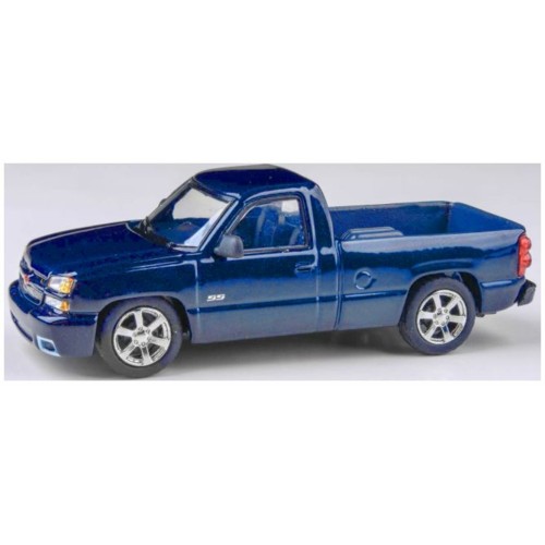 PAR55833 - 1/64 CHEVROLET CATEYE SILVERADO - SINGLE CAB MING BLUE 2006