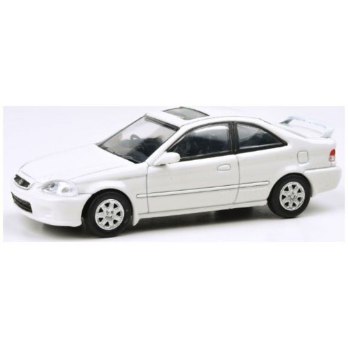 PAR65624 - 1/64 HONDA CIVIC EM1 TAFFETA WHITE VTI-R 1999 (RHD)