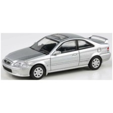 PAR65626 - 1/64 HONDA CIVIC EM1 VOGUE SILVER METALLIC WITH WING 1999 (RHD)
