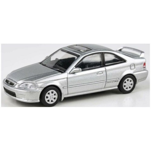 PAR65626 - 1/64 HONDA CIVIC EM1 VOGUE SILVER METALLIC WITH WING 1999 (RHD)