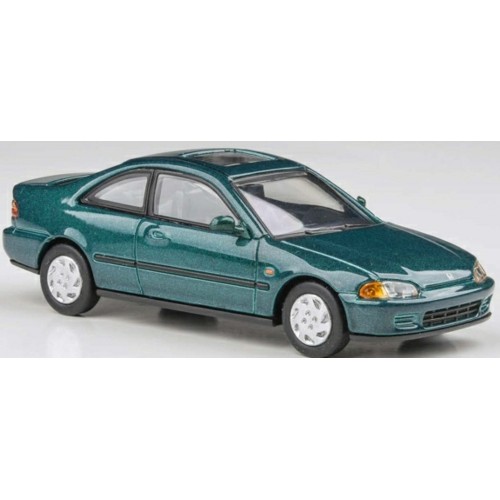 PAR65768 - 1/64 HONDA CIVIC COUPE EJ1 PARADISE BLUE GREEN 1995 (RHD)