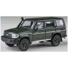 PAR66313 - 1/64 TOYOTA LANDCRUISER LC76 MILITARY GREEN 2014 (RHD)