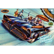 POL998 - 1/25 1966 BATMOBILE W/CATWOMAN AND PENGUIN FIGURES (PLASTIC KIT)