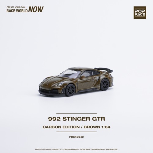 PR640049 - 1/64 992 STINGER GTR CARBON EDITION BROWN