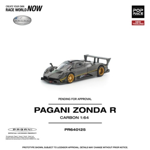 PR640125 - 1/64 PAGANI ZONDA R (NEW TOOLING)