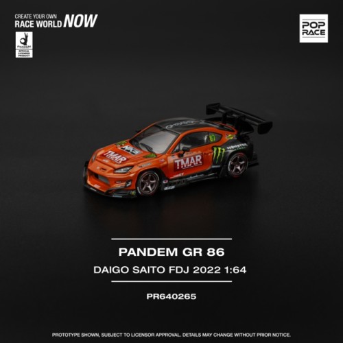 PR640265 - 1/64 PANDEM GR86 - DAIGO SAITO FORMULA DRIFT JAPAN 2022