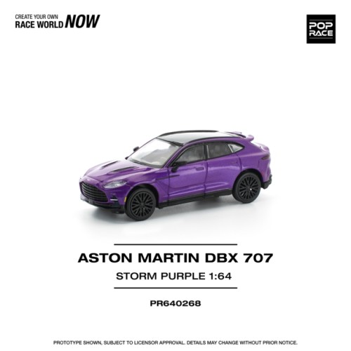 PR640268 - 1/64 ASTON MARTIN DBX 707 - STORM PURPLE