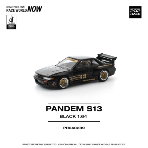 PR640289 - 1/64 PANDEM SILVIA S13 - BLACK