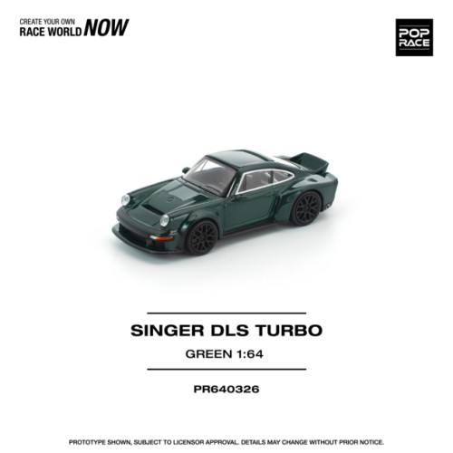 PR640326 - 1/64 SINGER DLS TURBO (ROAD) - GREEN