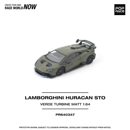 PR640347 - 1/64 LAMBORGHINI HURACAN STO VERDE TURBINE MATT