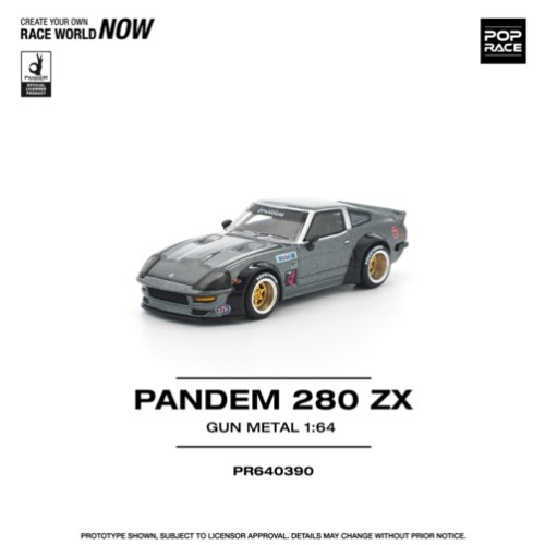PR640390 - 1/64 PANDEM 280ZX GUN METAL