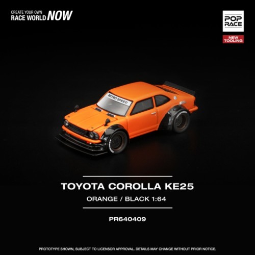 PR640409 - 1/64 TOYOTA COROLLA KE25 ORANGE