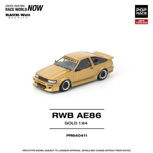 PR640411 - 1/64 RWB AE86 GOLD NEW TOOLING