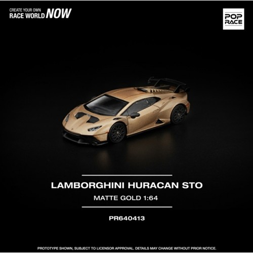 PR640413 - 1/64 LAMBORGHINI HURACAN STO MATTE GOLD