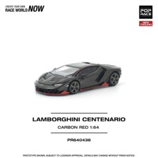 PR640436 - 1/64 LAMBORGHINI CENTENARIO CARBON RED NEW TOOLING