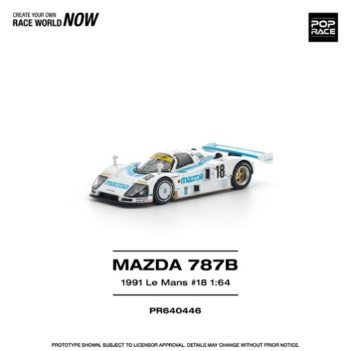 PR640446 - 1/64 MAZDA 787B 1991 LE MANS 24HRS NO.18 PR640446 - 1/64 MAZDA 787B 1991 LE MANS 24HRS NO.18