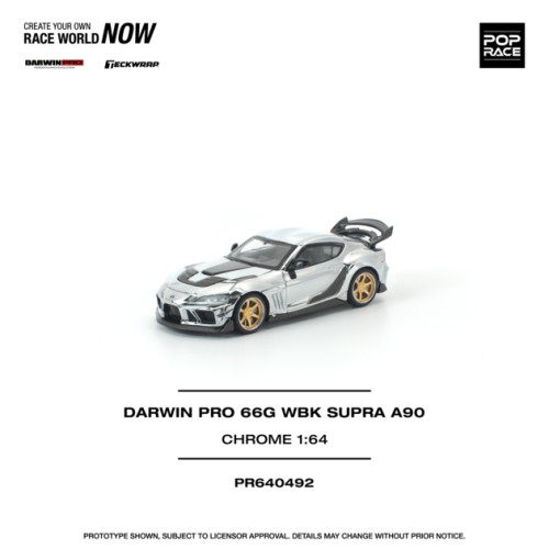 1/64 DARWIN PRO 66G WBK SUPRA A90 SILVER CHROME 1/64 DARWIN PRO 66G WBK SUPRA A90 SILVER CHROME