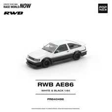 PR640496 - 1/64 RWB AE86 WHITE BLACK