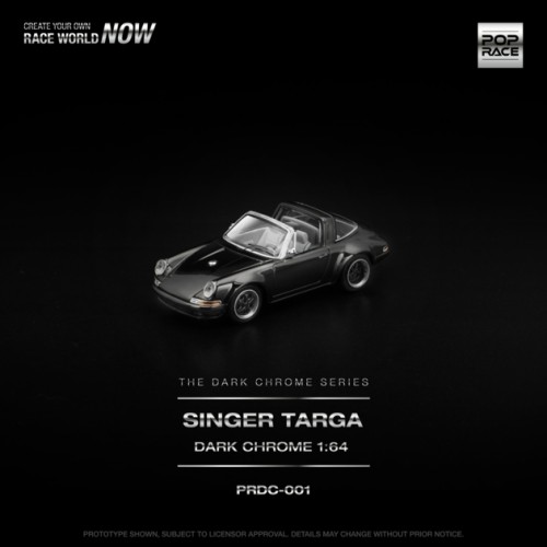 PRDC001 - 1/64 SINGER TARGA DARK CHROME
