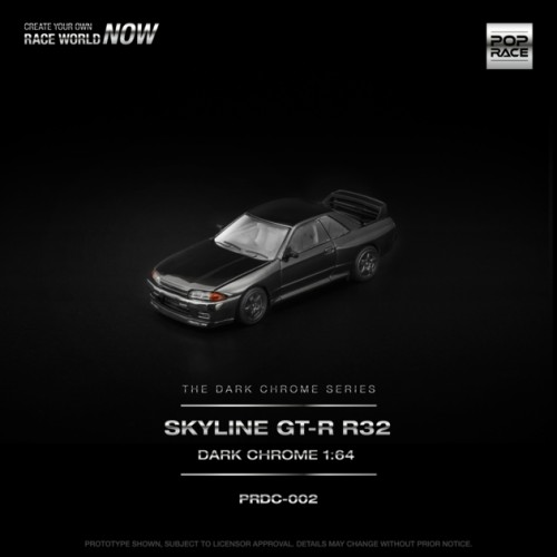 PRDC002 - 1/64 R32 GT-R DARK CHROME